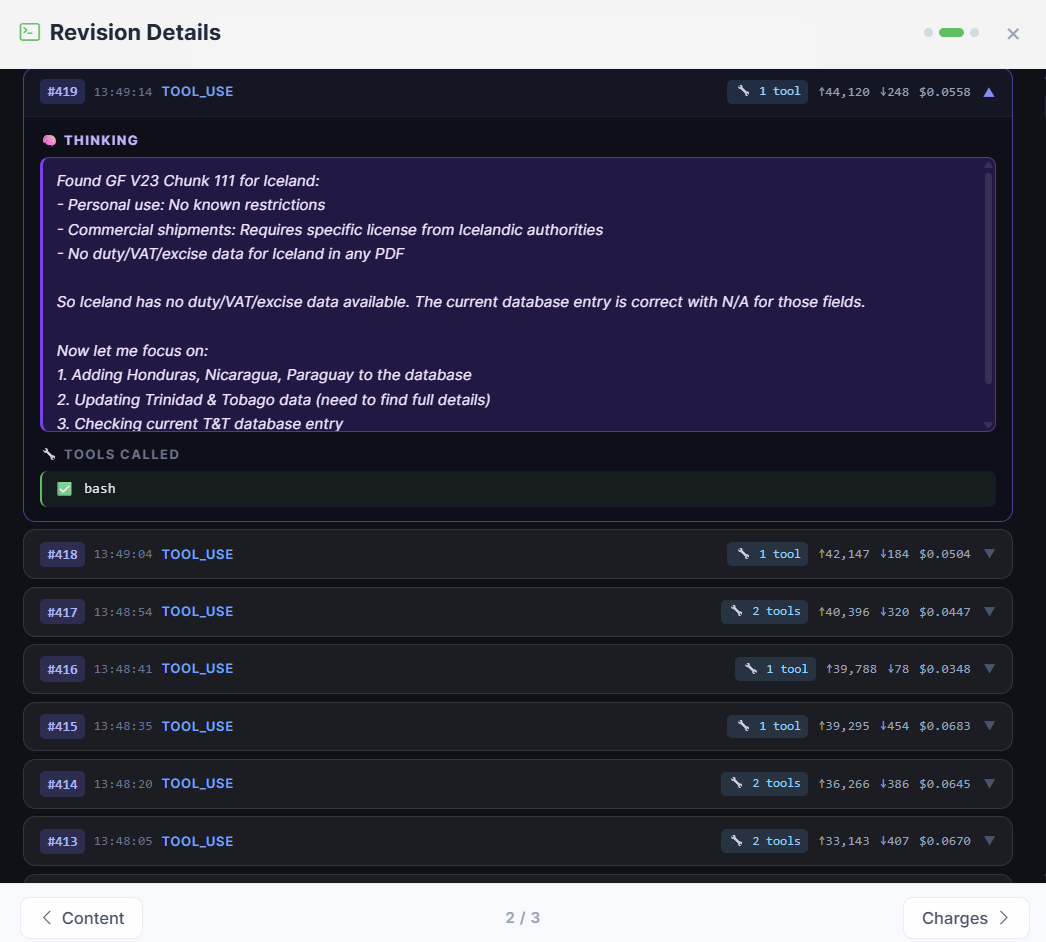 Prompting the AI agent